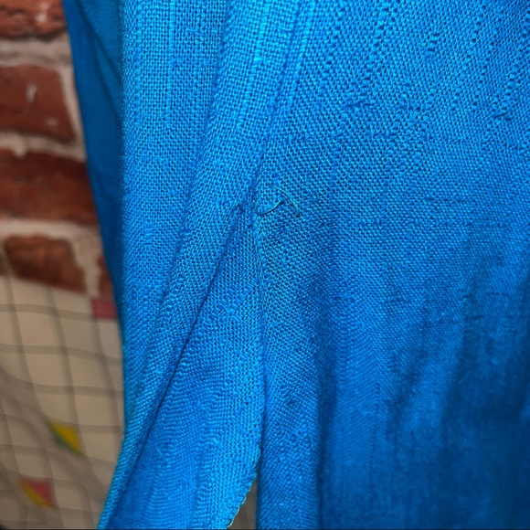 Vintage one piece dress romper blue size 12 - Picture 15 of 16